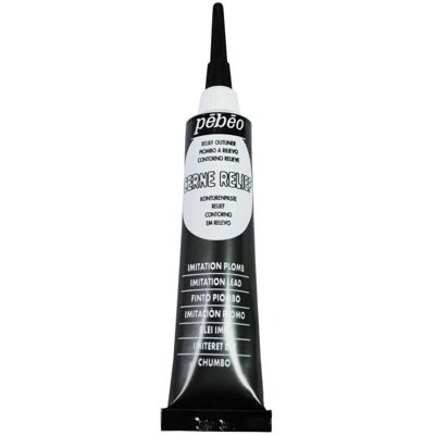 Pebeo - Contour Relief Vitrail Tube 20 Ml Imitation Plomb - Publicité Pebeo - Contour Relief Vitrail Tube 20 Ml Imitation Plomb - Publicité