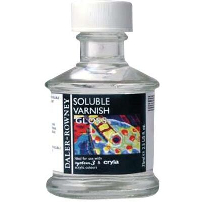 DALER-ROWNEY Vernis brillant soluble Daler Rowney, 75 ml - Publicité DALER-ROWNEY Vernis brillant soluble Daler Rowney, 75 ml - Publicité