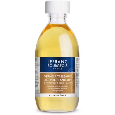Lefranc Bourgeois Vibert 250ml Vernis - Peinture - Publicité Lefranc Bourgeois Vibert 250ml Vernis - Peinture - Publicité