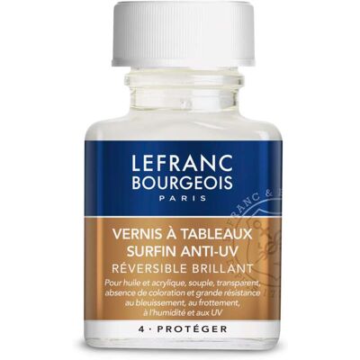 Lefranc-Bourgeois Vernis à tableaux surfin anti-UV brillant Lefranc Bourgeois, 75 ml - Publicité Lefranc-Bourgeois Vernis à tableaux surfin anti-UV brillant Lefranc Bourgeois, 75 ml - Publicité