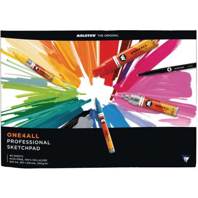Molotow One4All Carnet Professionnel - Carnet de Croquis - Publicité Molotow One4All Carnet Professionnel - Carnet de Croquis - Publicité