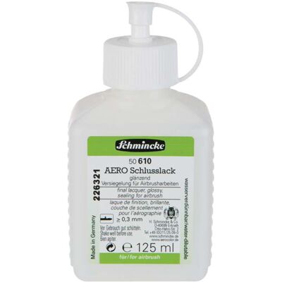 Vernis Aéro Finishing Schmincke, 125 ml, brillant - Publicité Vernis Aéro Finishing Schmincke, 125 ml, brillant - Publicité
