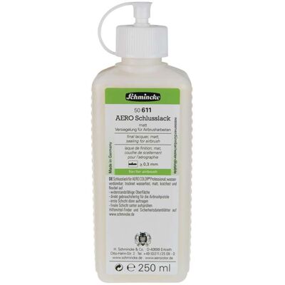 Vernis Aéro Finishing Schmincke, 250 ml, mat - Publicité Vernis Aéro Finishing Schmincke, 250 ml, mat - Publicité