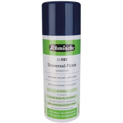 Vernis universel Schmincke, 400 ml - Aérosol, Mat satiné - Publicité Vernis universel Schmincke, 400 ml - Aérosol, Mat satiné - Publicité