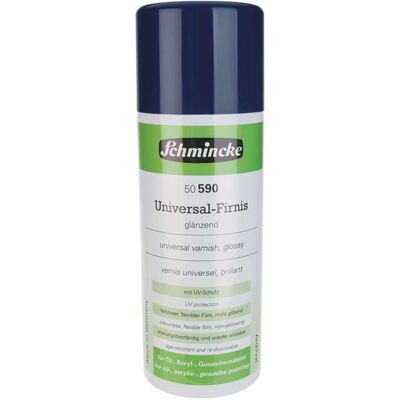 Vernis universel Schmincke, 400 ml - Aérosol, Brillant - Publicité Vernis universel Schmincke, 400 ml - Aérosol, Brillant - Publicité