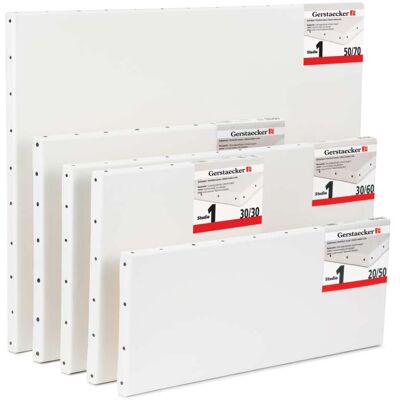 Châssis entoilé en coton Studio 1 de Gerstaecker, 120 cm x 150 cm, Paquet de 4 pièces, Finition 4 croix - Non livrable en Point Relais®, 8. Grands ... Publicité Châssis entoilé en coton Studio 1 de Gerstaecker, 120 cm x 150 cm, Paquet de 4 pièces, Finition 4 croix - Non livrable en Point Relais®, 8. Grands ... Publicité