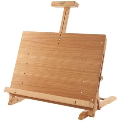 Chevalet de table pour exposition Mabef M/34, Hauteur : 63 cm - Largeur : 48 cm, Hauteur maximale de la toile : 54 cm - Capacité : 5 kg - Publicité Chevalet de table pour exposition Mabef M/34, Hauteur : 63 cm - Largeur : 48 cm, Hauteur maximale de la toile : 54 cm - Capacité : 5 kg - Publicité