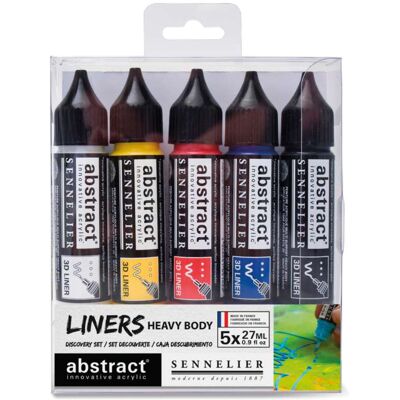 Set de 5 Liners Abstract Sennelier, 5 x 27 ml - Publicité Set de 5 Liners Abstract Sennelier, 5 x 27 ml - Publicité