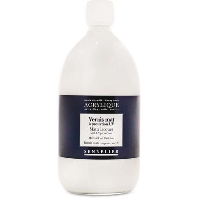 Vernis mat avec UVS Sennelier, 1L - Publicité Vernis mat avec UVS Sennelier, 1L - Publicité