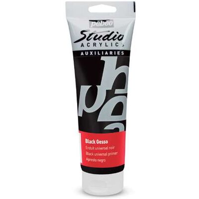 pebeo Gesso noir opaque Pébéo, 250 ml - Publicité pebeo Gesso noir opaque Pébéo, 250 ml - Publicité