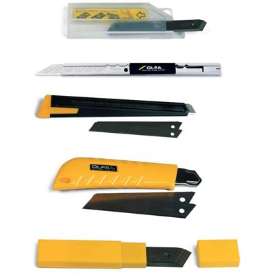 Cutter OLFA Modèle 9150US - Verrouillage automatique - Lame à 30° - Publicité Cutter OLFA Modèle 9150US - Verrouillage automatique - Lame à 30° - Publicité
