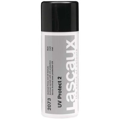 Vernis transparent en aérosol UV Lascaux, 400 ml, Mat - Publicité Vernis transparent en aérosol UV Lascaux, 400 ml, Mat - Publicité