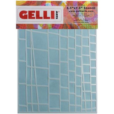 Pochoir échelle Gelli Arts - Pour plaque 5x7 - Publicité Pochoir échelle Gelli Arts - Pour plaque 5x7 - Publicité