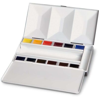 BLOCKX Aquarelles Artiste - Boîte compacte, 12 demi-godets - Publicité BLOCKX Aquarelles Artiste - Boîte compacte, 12 demi-godets - Publicité