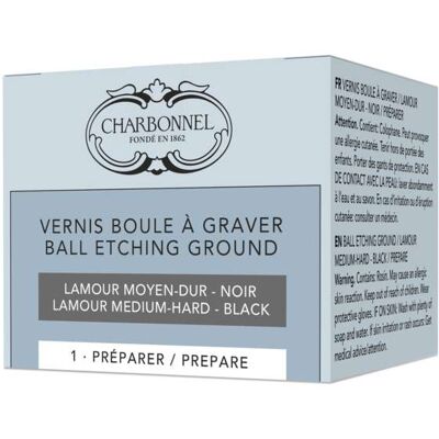Lefranc-Bourgeois Vernis boule à graver moyen-dur Charbonnel, Moyen dur - Publicité Lefranc-Bourgeois Vernis boule à graver moyen-dur Charbonnel, Moyen dur - Publicité