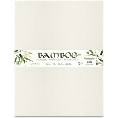 Papier aquarelle bambou Clairefontaine - Papier d'art - Publicité Papier aquarelle bambou Clairefontaine - Papier d'art - Publicité