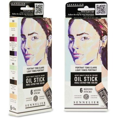 Sennelier - Crayon huile Extra Fin 12ml - Tons clairs portrait - Publicité Sennelier - Crayon huile Extra Fin 12ml - Tons clairs portrait - Publicité