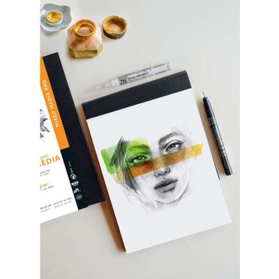 Rhodia Papier de Bricolage Touch - Bloc pour Techniques Mixtes - Publicité Rhodia Papier de Bricolage Touch - Bloc pour Techniques Mixtes - Publicité