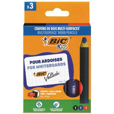 Bic - Kids Multisurface Pencil - Assortis - 3-pack - Publicité Bic - Kids Multisurface Pencil - Assortis - 3-pack - Publicité