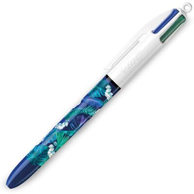 Stylo 4 couleurs Edition spéciale Bic, Univers botanique - Publicité Stylo 4 couleurs Edition spéciale Bic, Univers botanique - Publicité