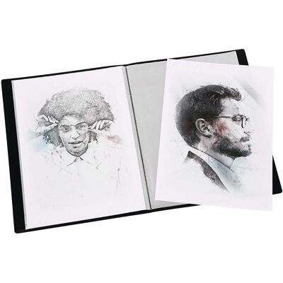 Porte-vue Art'Book Viquel, 33 x 44 x 1,5 cm, Portrait - Publicité Porte-vue Art'Book Viquel, 33 x 44 x 1,5 cm, Portrait - Publicité
