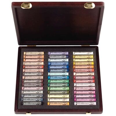 Royal Talens Coffret en bois de pastels Rembrandt, 45 pastels - Publicité Royal Talens Coffret en bois de pastels Rembrandt, 45 pastels - Publicité