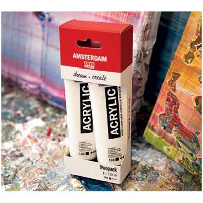 Royal Talens Lot de 2 tubes de 120 ml Acrylique Amsterdam - Publicité Royal Talens Lot de 2 tubes de 120 ml Acrylique Amsterdam - Publicité