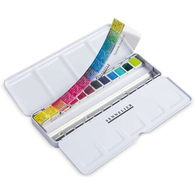 Coffret aquarelle extra-fine Edition spéciale Sennelier, Coffret 2 : couleurs intenses - Publicité Coffret aquarelle extra-fine Edition spéciale Sennelier, Coffret 2 : couleurs intenses - Publicité