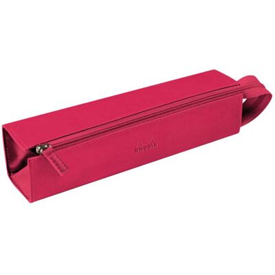 Trousse Rhodiarama en simil cuir italien 23x5x5cm - Framboise - Lot de 2 - Publicité Trousse Rhodiarama en simil cuir italien 23x5x5cm - Framboise - Lot de 2 - Publicité