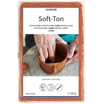Glorex Argile Flexible - Terre Cuite - 500g - Publicité Glorex Argile Flexible - Terre Cuite - 500g - Publicité