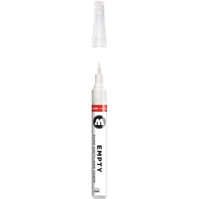 Marqueurs vides Molotow, Pointe 2 mm - modèle 223EM - Publicité Marqueurs vides Molotow, Pointe 2 mm - modèle 223EM - Publicité