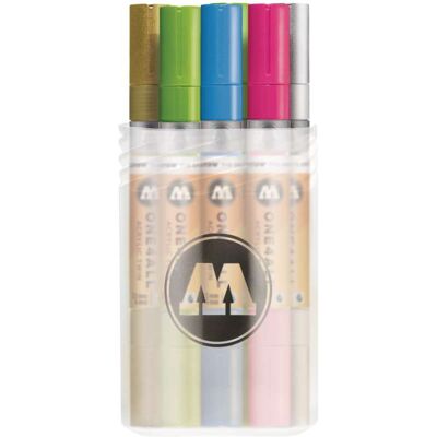 Molotow ONE4ALL Set de 12 marqueurs Acrylic Twin, Set de 12 couleurs fluos et effet métal - Publicité Molotow ONE4ALL Set de 12 marqueurs Acrylic Twin, Set de 12 couleurs fluos et effet métal - Publicité