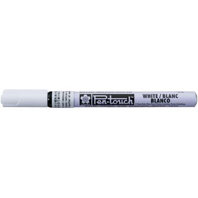 Feutre Pen-Touch pointe 0,7 mm Sakura, 0,7 mm - extra-fin, Blanc - Publicité Feutre Pen-Touch pointe 0,7 mm Sakura, 0,7 mm - extra-fin, Blanc - Publicité