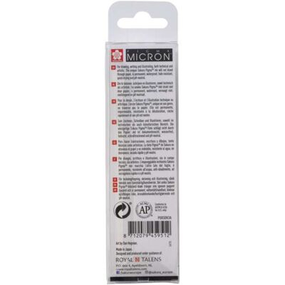 Sakura Set feutres de précision Pigma Micron, Lot de 3 - Publicité Sakura Set feutres de précision Pigma Micron, Lot de 3 - Publicité