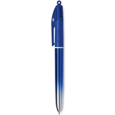 Stylo-bille 4 couleurs Smooth Bic® édition spéciale, Bleu - Publicité Stylo-bille 4 couleurs Smooth Bic® édition spéciale, Bleu - Publicité