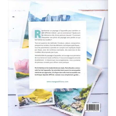 Editions Mango Paysages à l'aquarelle - Publicité Editions Mango Paysages à l'aquarelle - Publicité