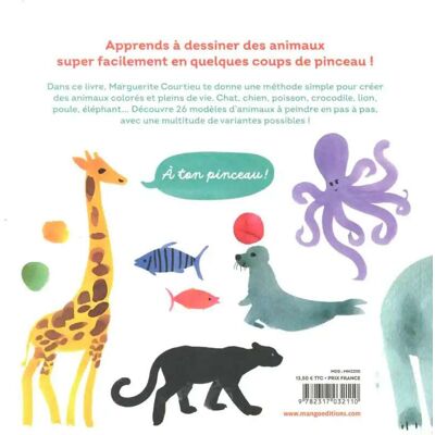 Editions Mango Animaux en 3 coups de pinceau - Publicité Editions Mango Animaux en 3 coups de pinceau - Publicité