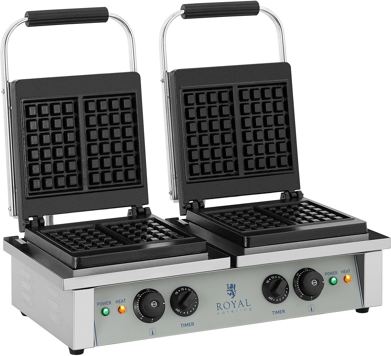 Royal Catering Gaufrier carré - 2 x 2.000 watts RCWM-4000-E Royal Catering Gaufrier carré - 2 x 2.000 watts RCWM-4000-E