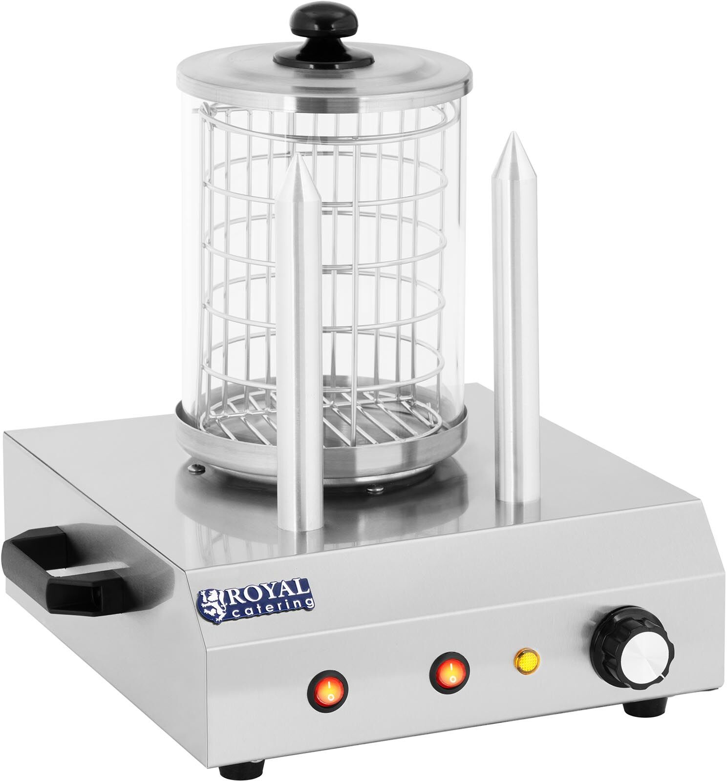 Royal Catering Machine à hot dog - 2 pics chauffants - 422 W RCHW-350-2 Royal Catering Machine à hot dog - 2 pics chauffants - 422 W RCHW-350-2