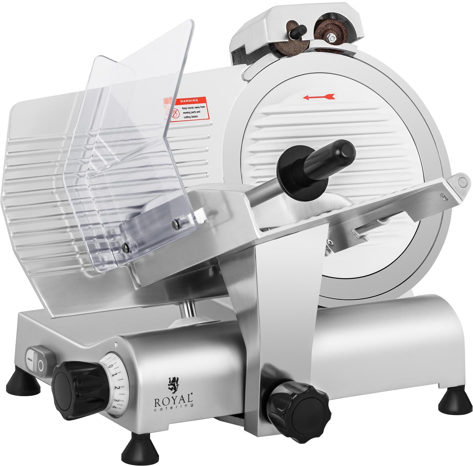 Royal Catering Trancheuse à jambon avec affûteur de lame - Ø 300 mm - 0 - 11 mm RCAM-300E Royal Catering Trancheuse à jambon avec affûteur de lame - Ø 300 mm - 0 - 11 mm RCAM-300E