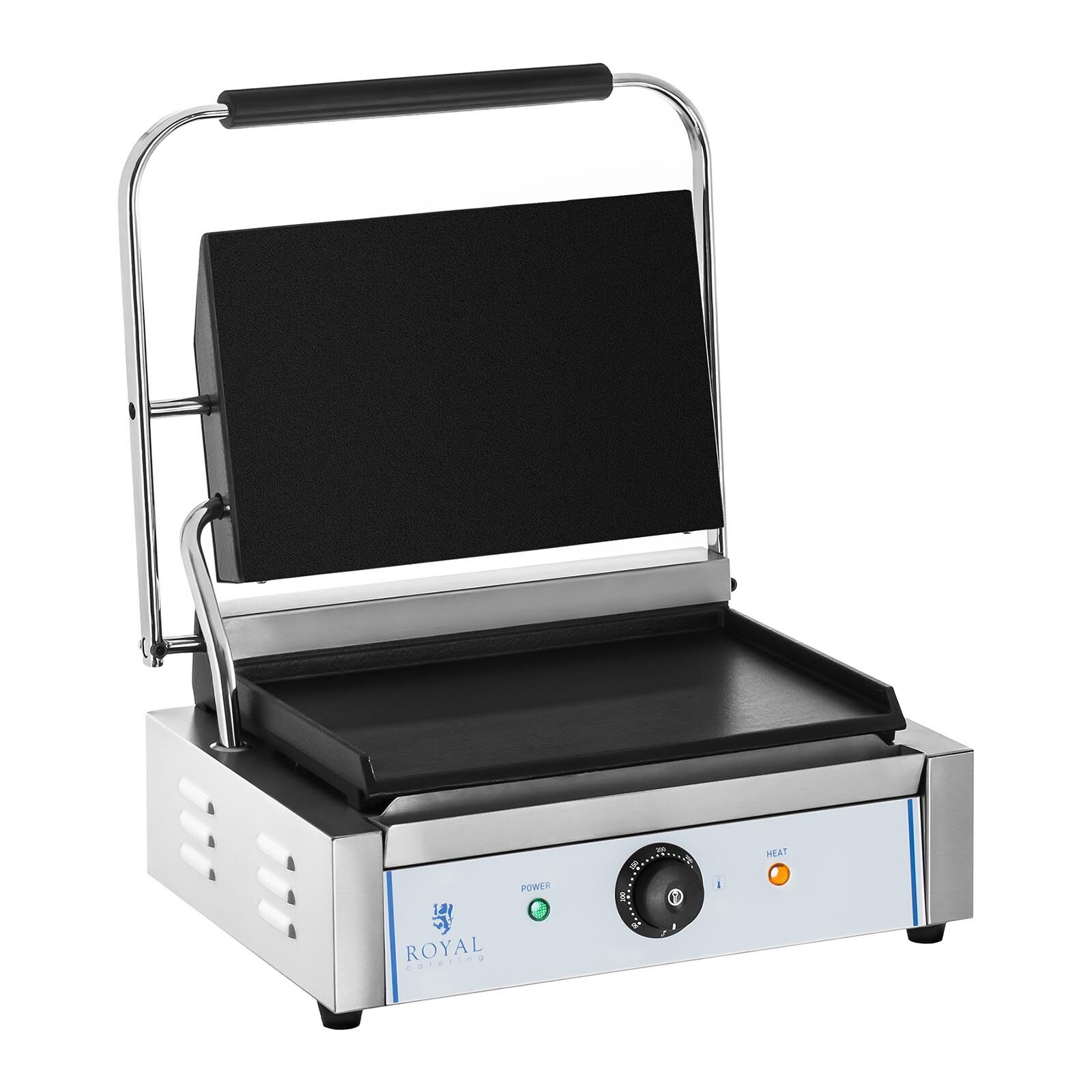 Notice d'utilisation, manuel d'utilisation et mode d'emploi Royal Catering Machine à panini - Lisse - 2200 W RCKG-2200-F   