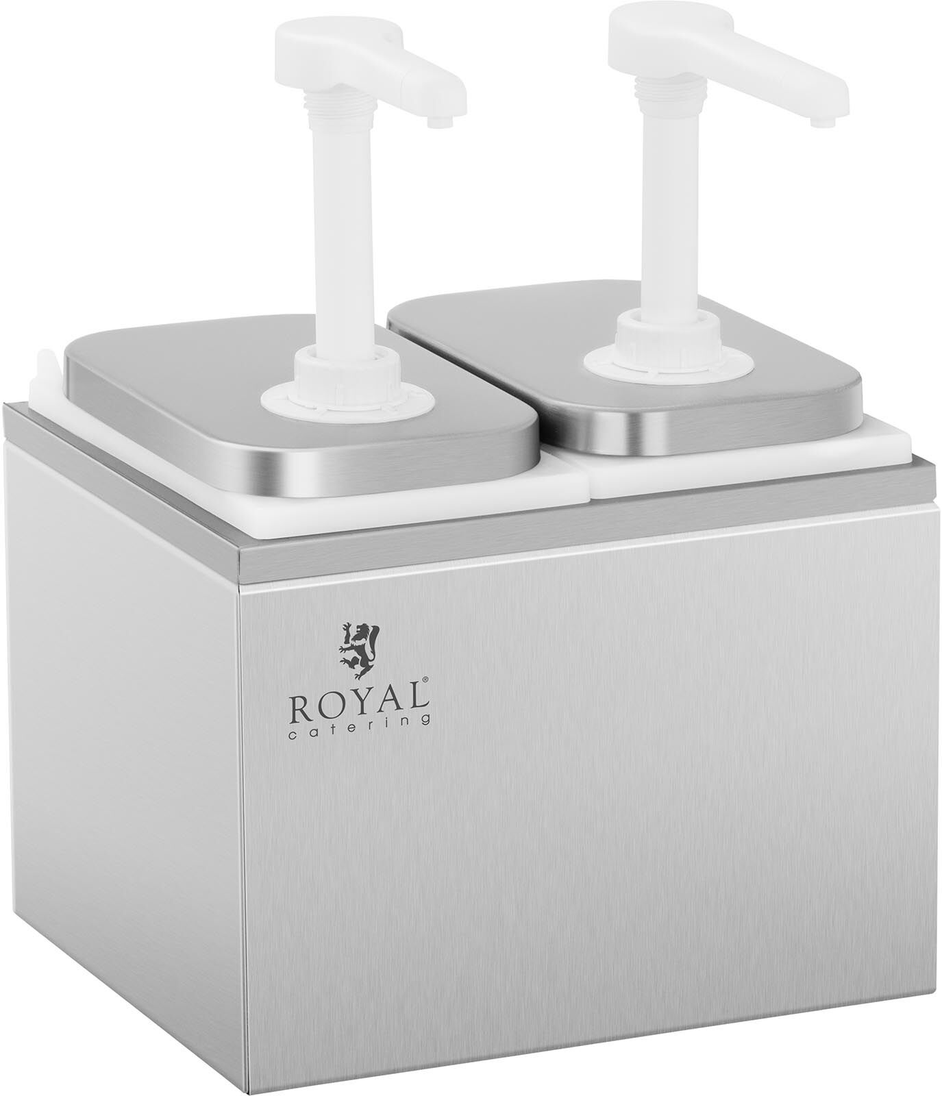 Notice d'utilisation, manuel d'utilisation et mode d'emploi Royal Catering Distributeur de sauce - 2 pompes - 2 x 2 l RCDI-4L   