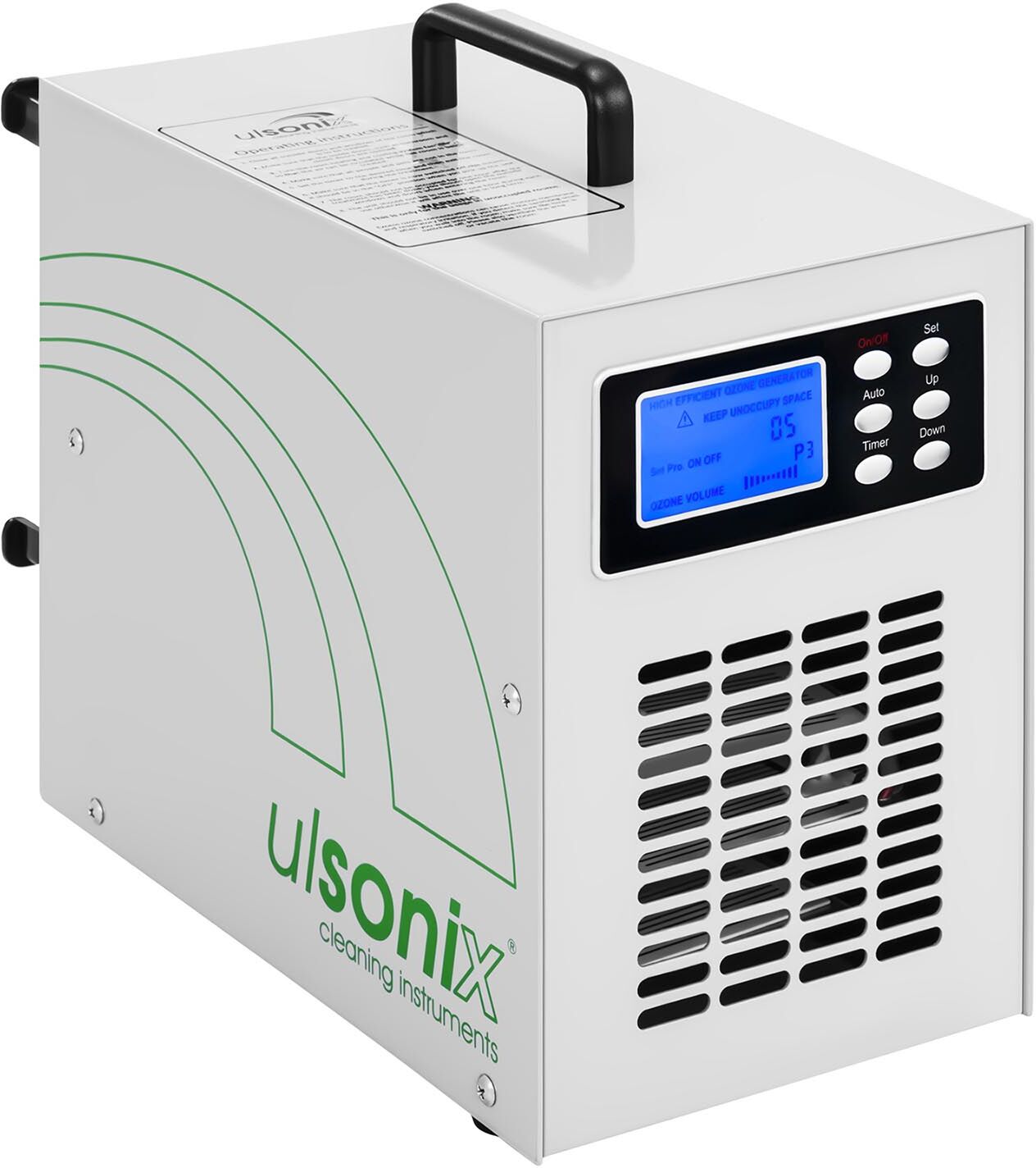 Notice d'utilisation, manuel d'utilisation et mode d'emploi ulsonix Générateur d’ozone - 20 000 mg/h - 205 W - Numérique AIRCLEAN 20G   