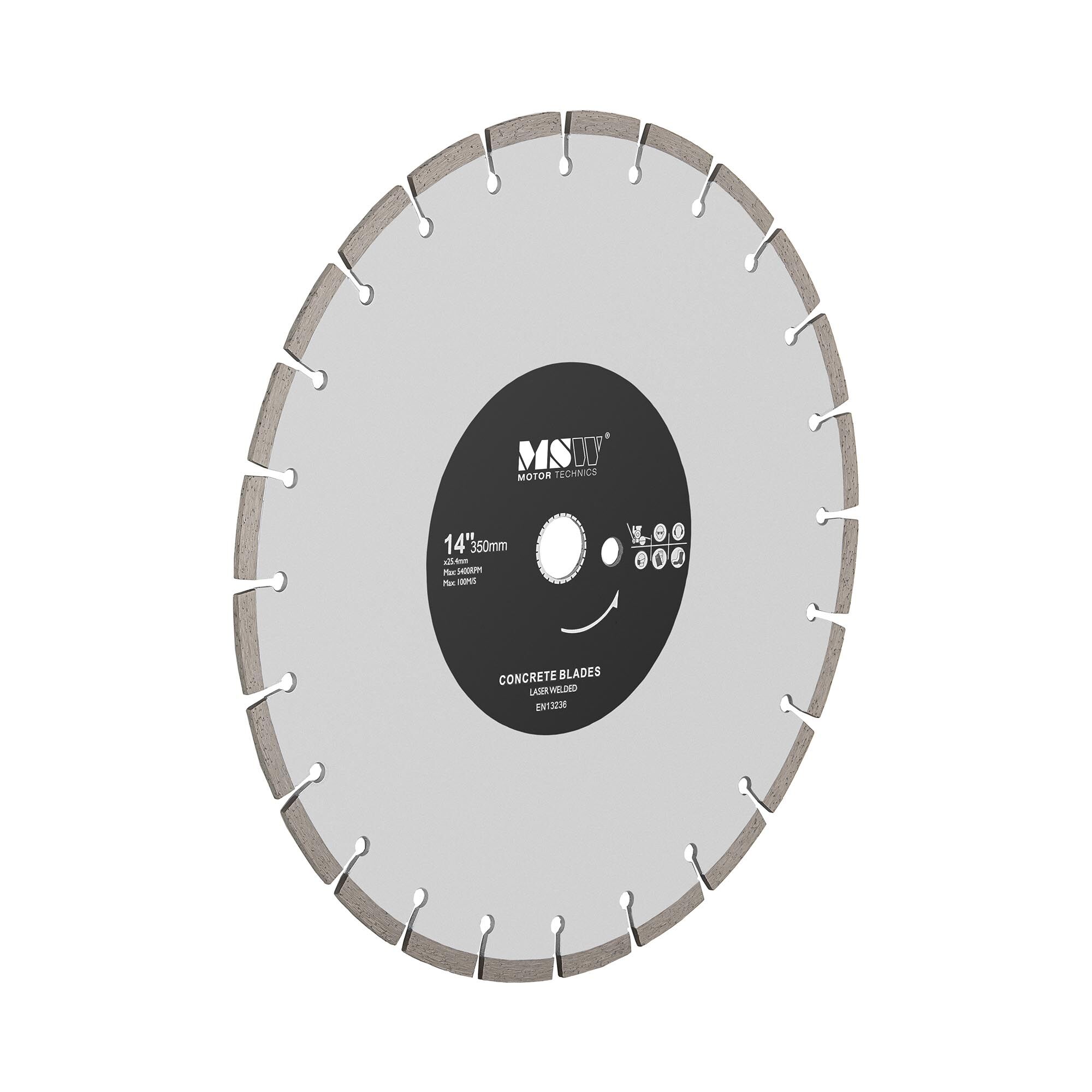 Notice d'utilisation, manuel d'utilisation et mode d'emploi MSW Lame multimatériau diamantée - 350 mm MSW-FSCB-350/25   