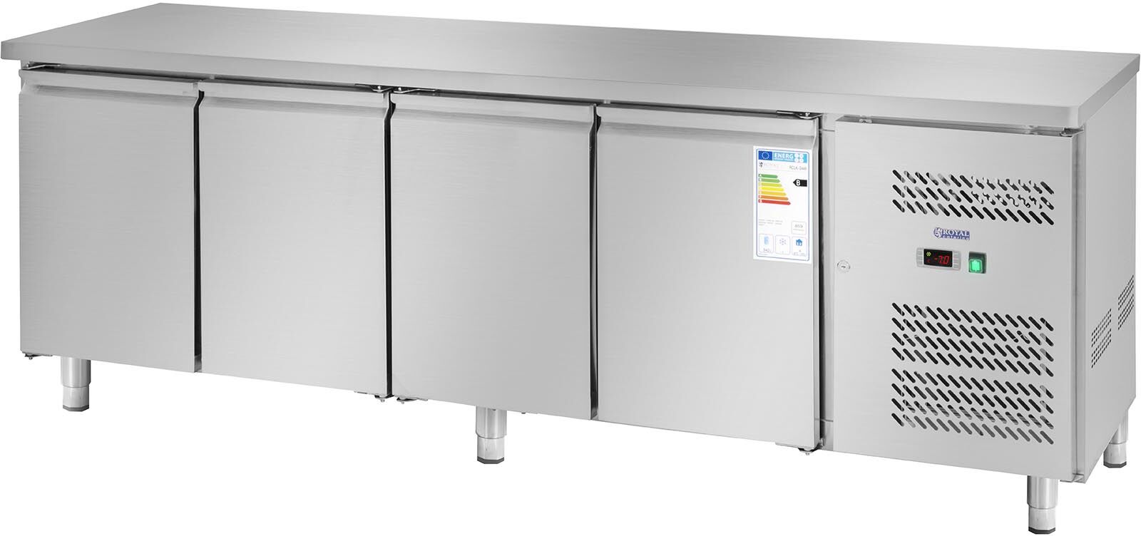 Royal Catering Table réfrigérée - 450 L - 4 portes RCLK-S449 Royal Catering Table réfrigérée - 450 L - 4 portes RCLK-S449