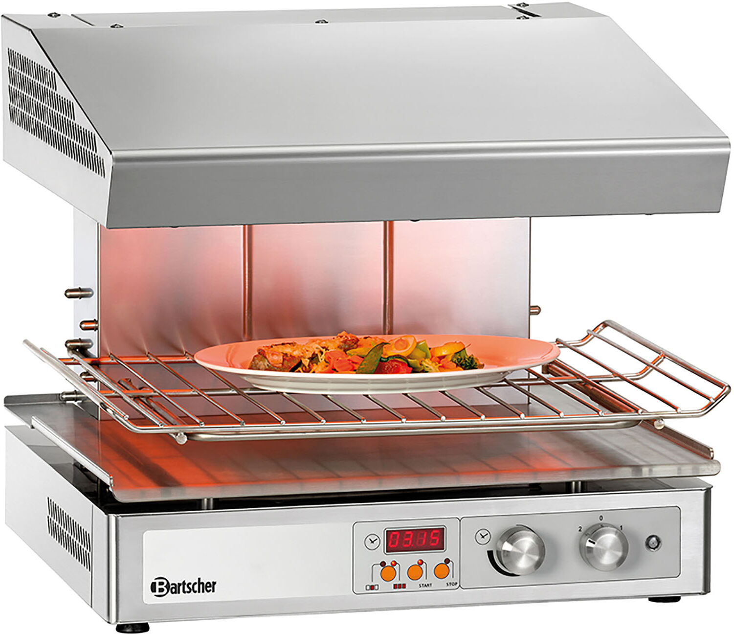 Bartscher Salamandre Hi-Light - 3 zones 101548 Bartscher Salamandre Hi-Light - 3 zones 101548