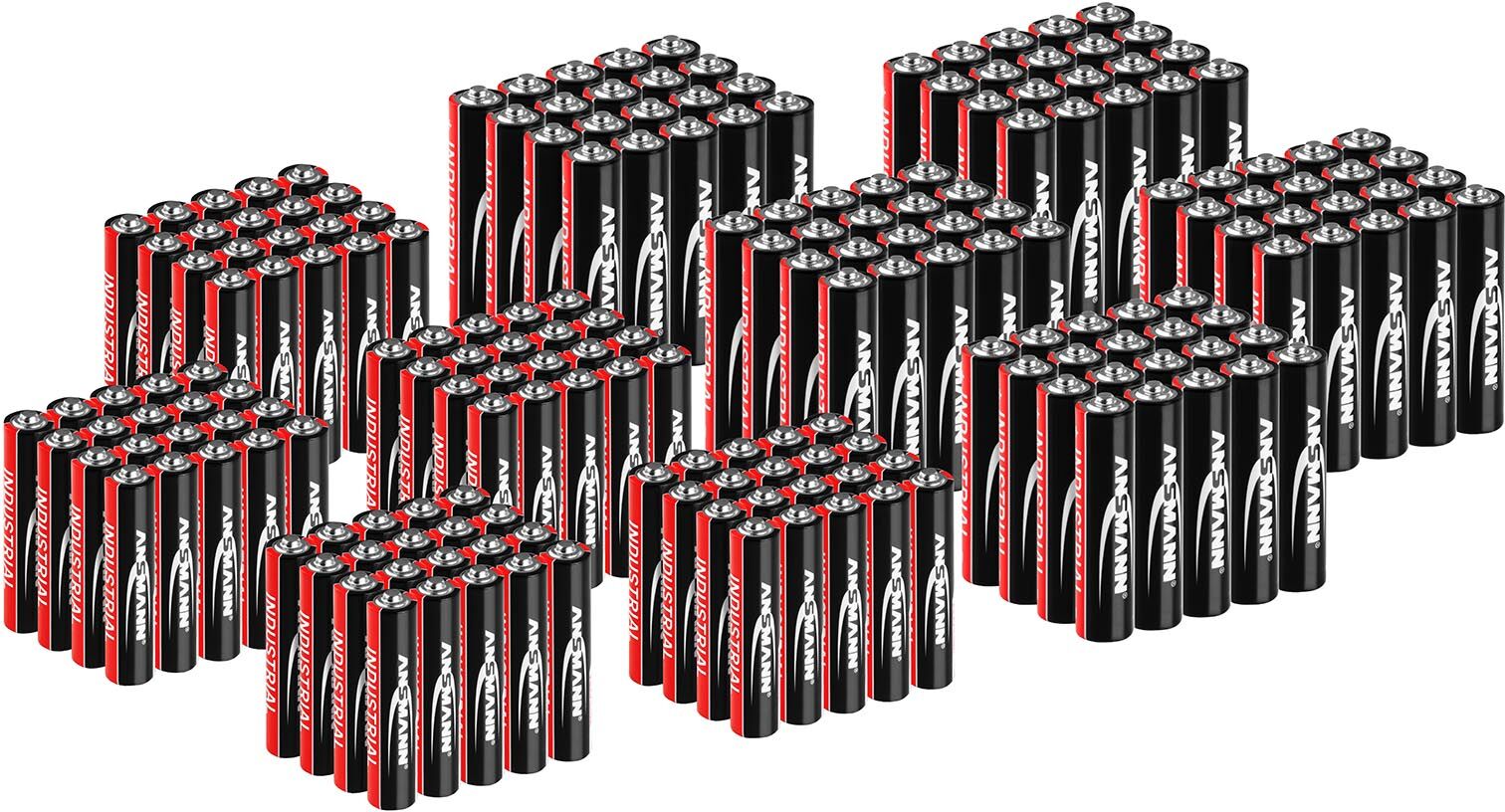 Ansmann Paquet économique 200 piles alcalines industrielles AA et AAA Ansmann (100 x AAA LR03 + 100 x AA LR6) - 1,5 V 1501-0004-SET4 Ansmann Paquet économique 200 piles alcalines industrielles AA et AAA Ansmann (100 x AAA LR03 + 100 x AA LR6) - 1,5 V 1501-0004-SET4