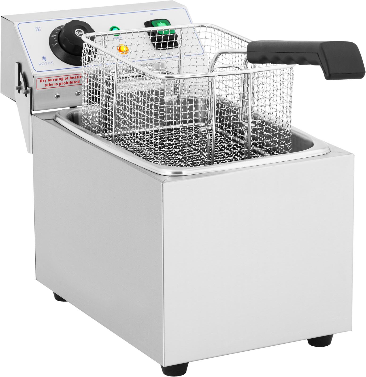 Royal Catering Friteuse électrique - 8 litres - 230 volts RCEF 08EB Royal Catering Friteuse électrique - 8 litres - 230 volts RCEF 08EB