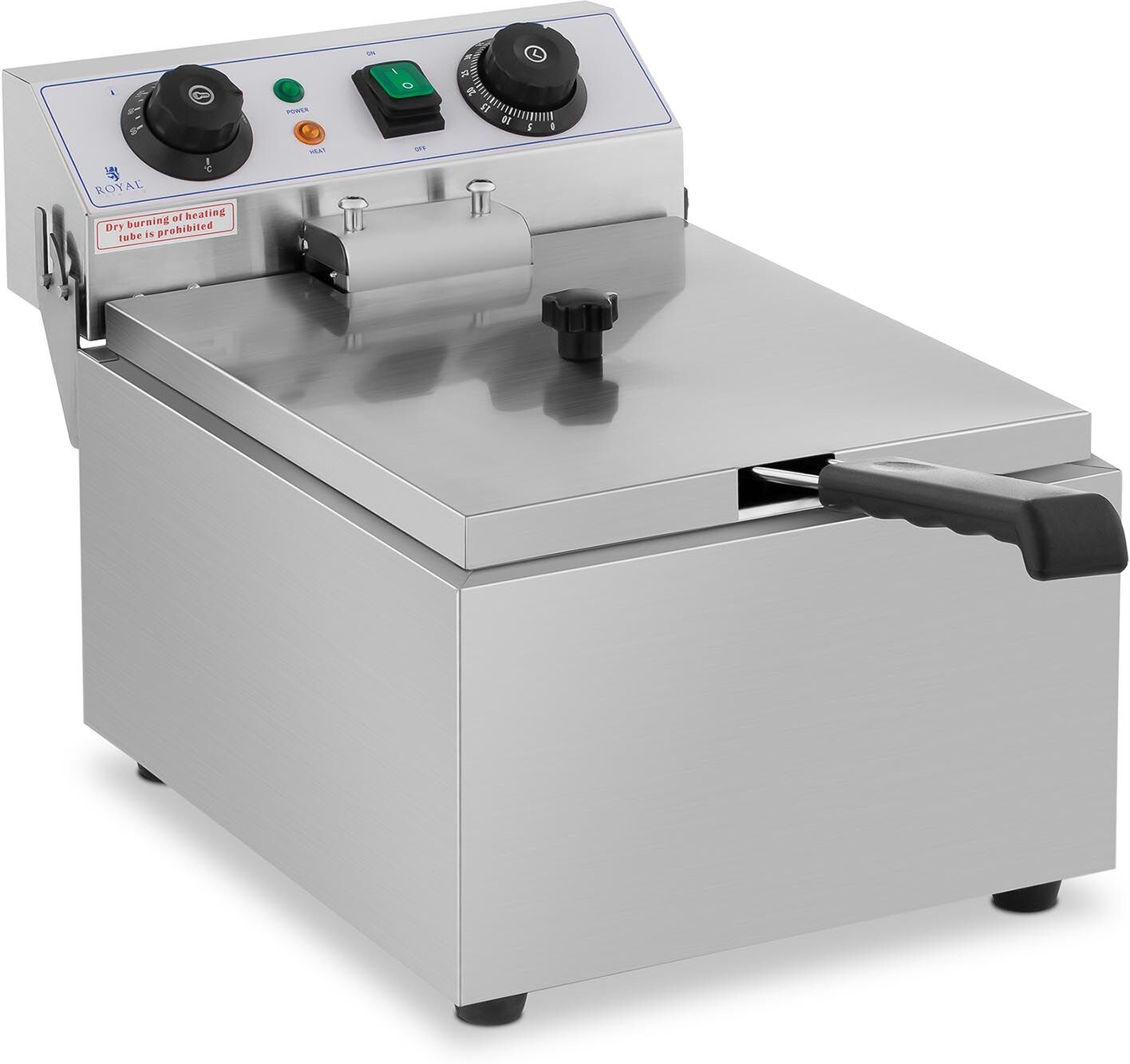 Royal Catering Friteuse électrique - 1 x 10 litres - Minuterie RCEF 10EB Royal Catering Friteuse électrique - 1 x 10 litres - Minuterie RCEF 10EB