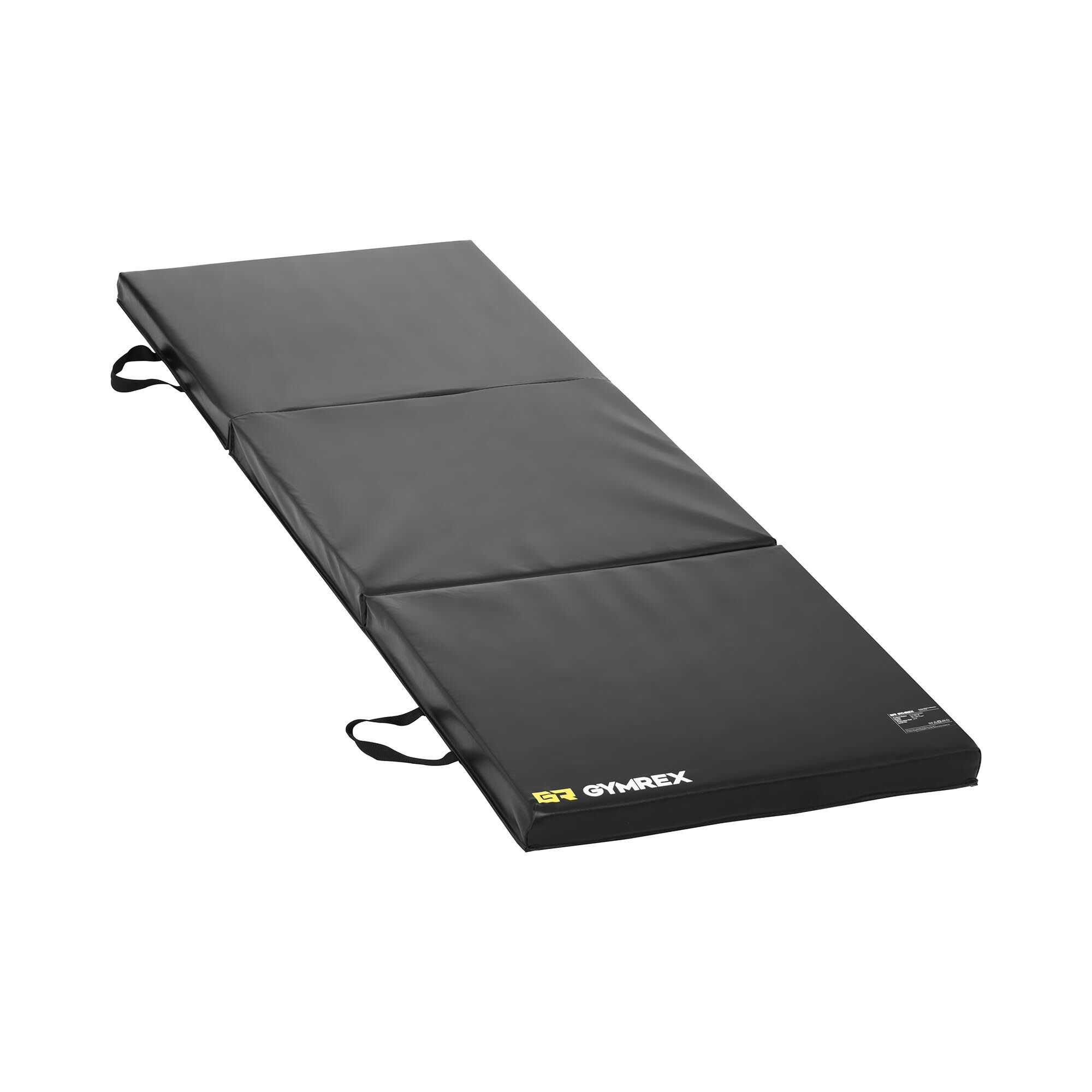 Gymrex Matelas de gym pliable - Noir - 180 x 60 x 5 cm GR-FM 18 Gymrex Matelas de gym pliable - Noir - 180 x 60 x 5 cm GR-FM 18
